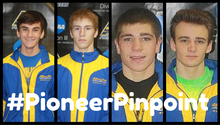 Quartet of Wrestlers Named #PioneerPinpoint Athletes of the Week