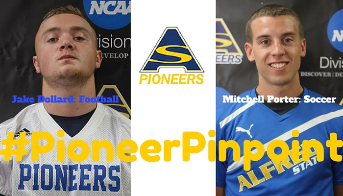Dollard and Porter Named #PioneerPinpoint Athletes of the Week