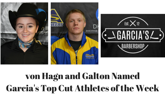 Rachel von Hagn and Mike Galton named Garcia's Athletes of the Week