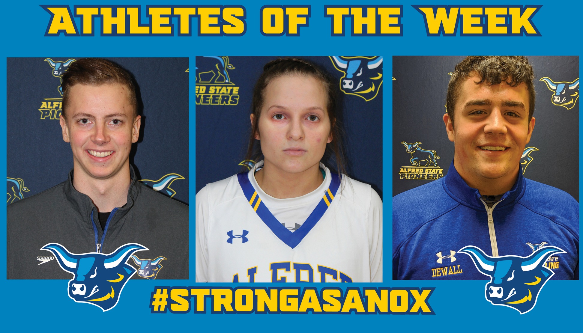 Westin Perry, Ray Anderson, and Jacob DeWall named Alfred State Athletes of the Week