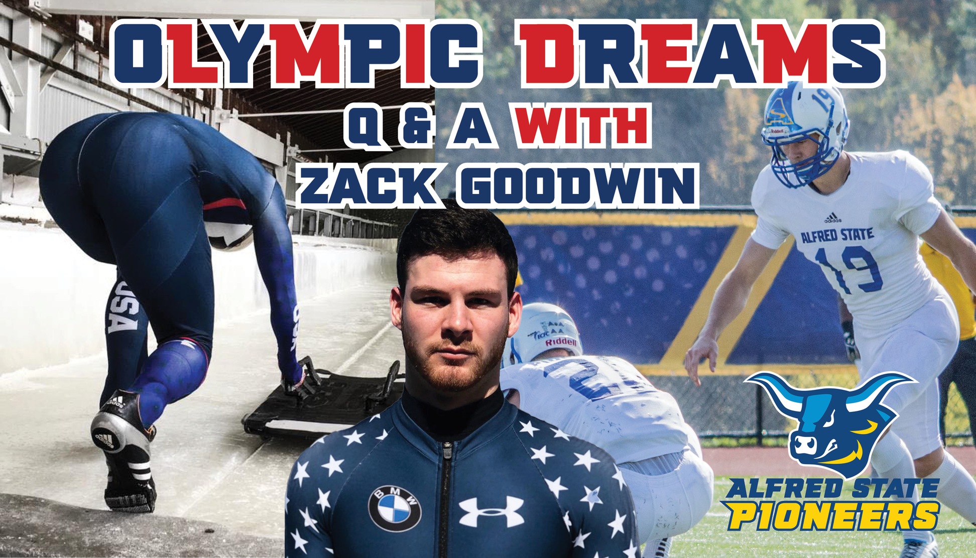 Zack Goodwin has turned his football passion to skeleton and a dream to make the Olympic team.