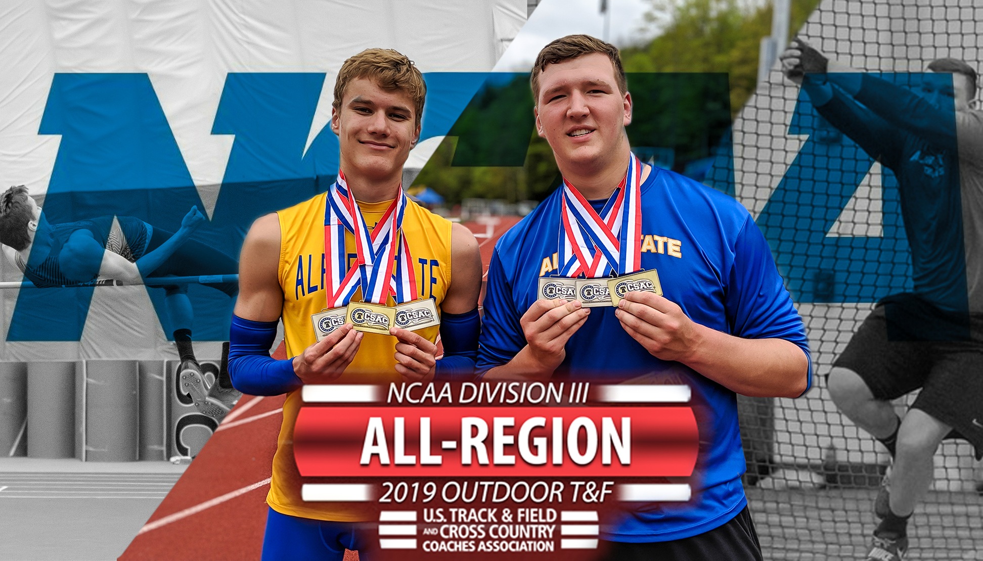 Kemsley and Wadsworth Named All-Region for Outdoor Season