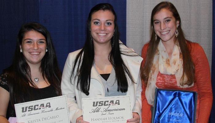 Muhleisen, Holmok, and DeCarlo Named All-Americans by USCAA