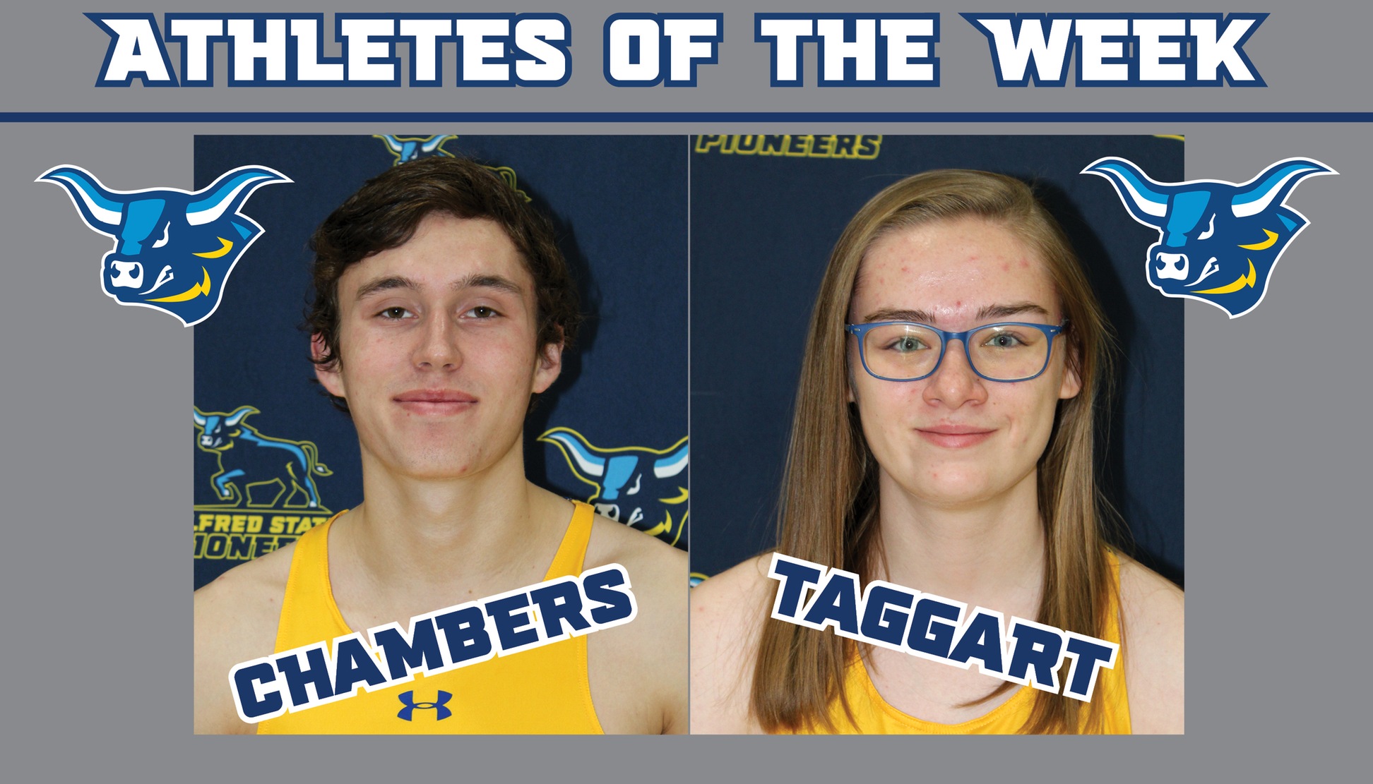 Taggart and Chambers Named Athletes of the Week