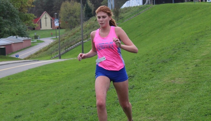 Molly Heaphy nears the finish line