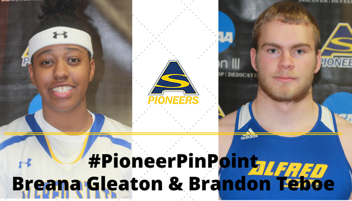 Gleaton and Teboe Named #PioneerPinpoint Athletes of the Week