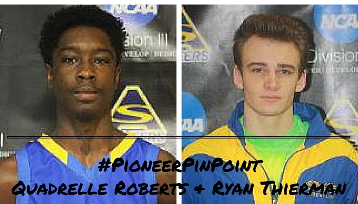 Roberts & Thierman Named #PioneerPinpoint Athletes of the Week