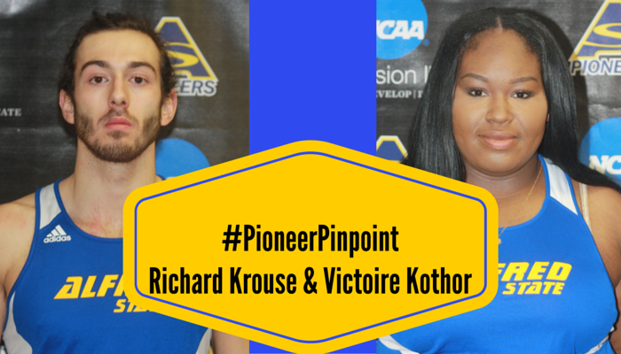 Kothor and Krouse Named #PioneerPinpoint Athletes of the Week