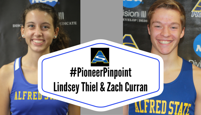 Thiel and Curran Named #PioneerPinpoint Athletes of the Week