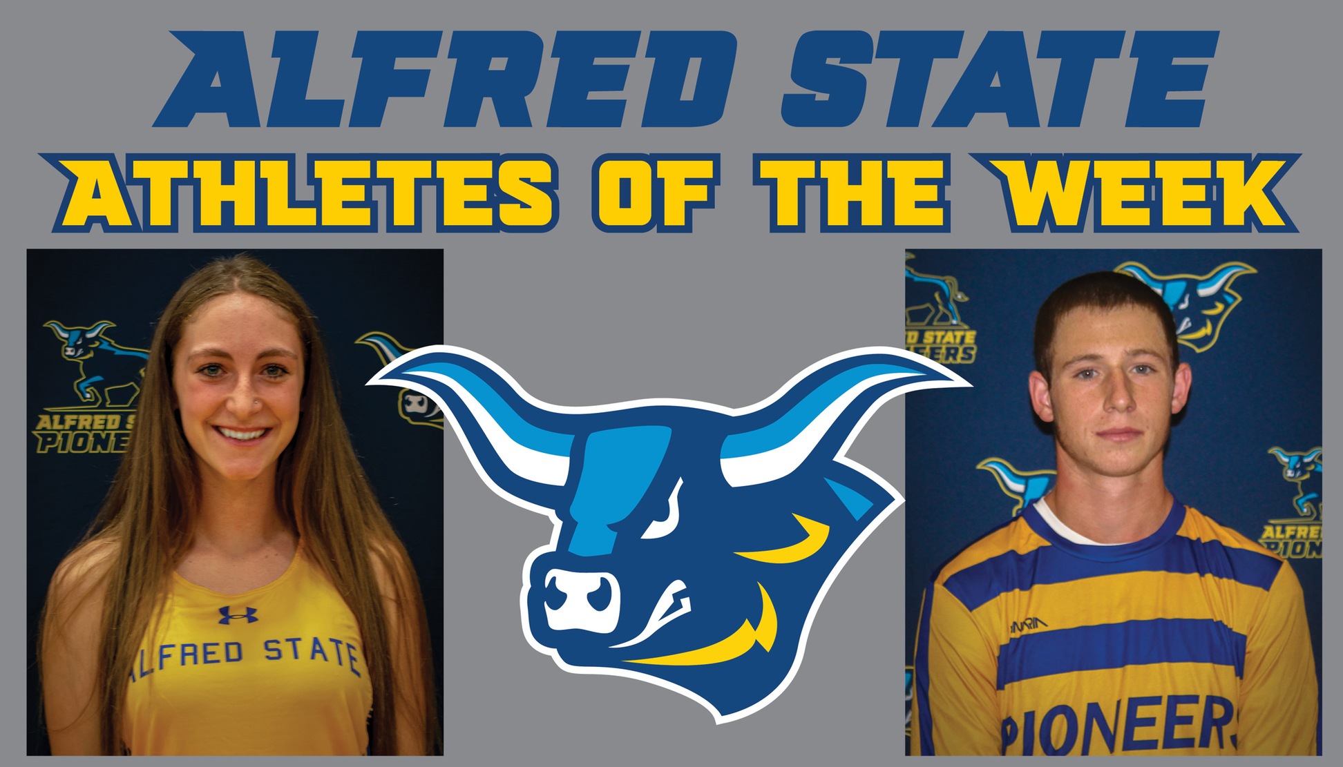 Veronica Dailey and Justus Hoffmann Named Alfred State Athletes of the Week.