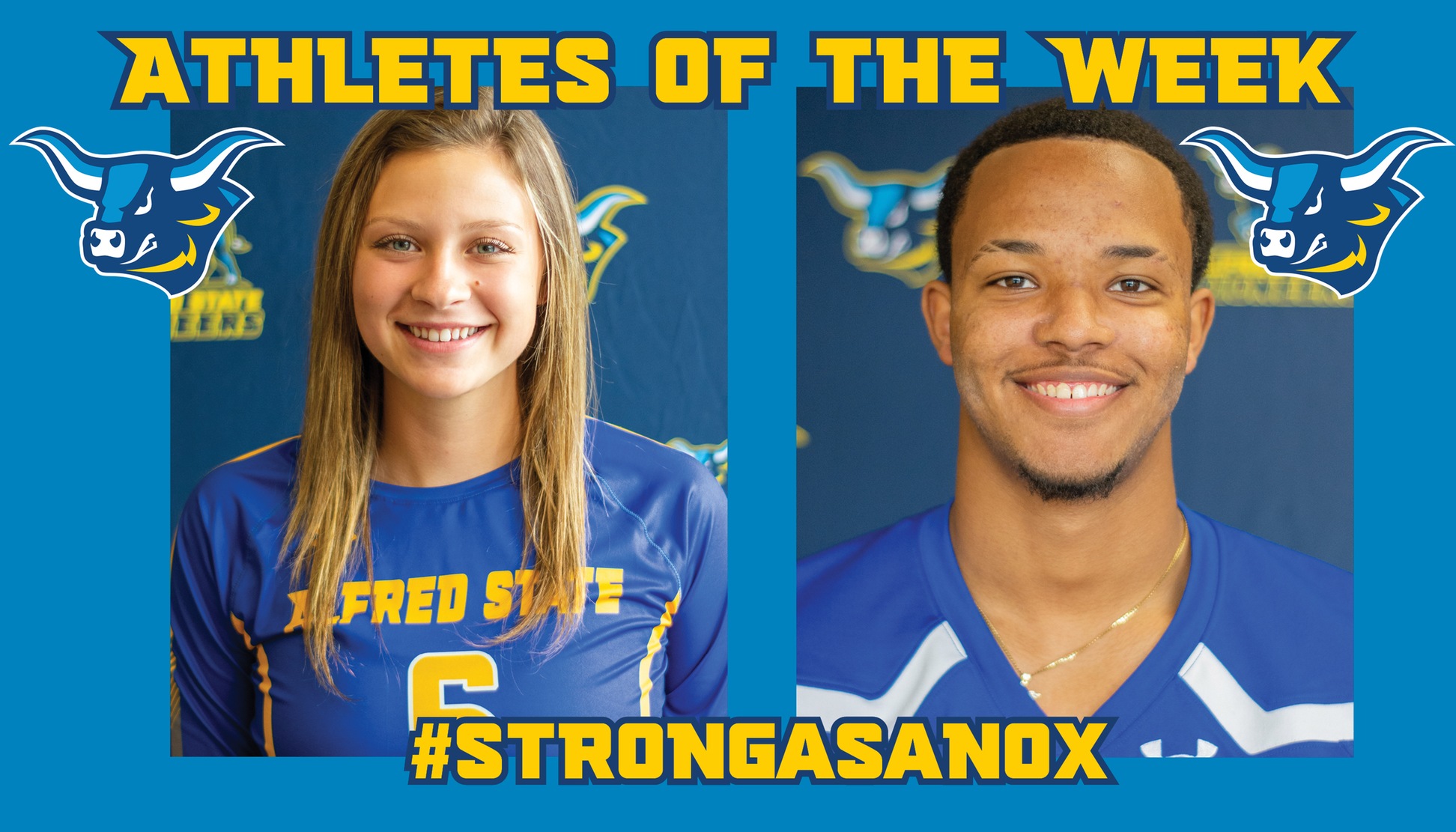 Alyssa Fox and Dashown Wilson have been named Alfred State Athletes of the Week