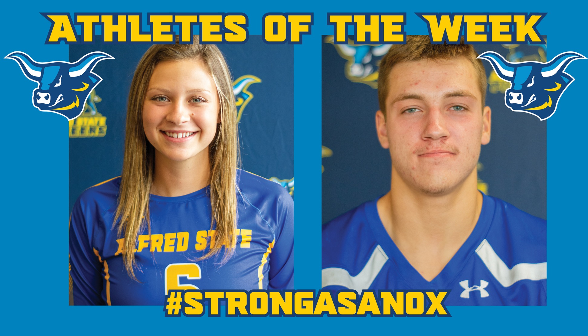 Alyssa Fox and Rylie Van Fleet have been named the Alfred State Athletes of the Week.