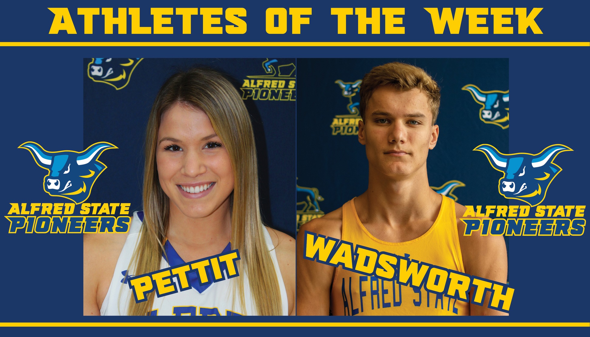 Jordyn Pettit and Jacob Wadsworth repeat as Athletes of the Week