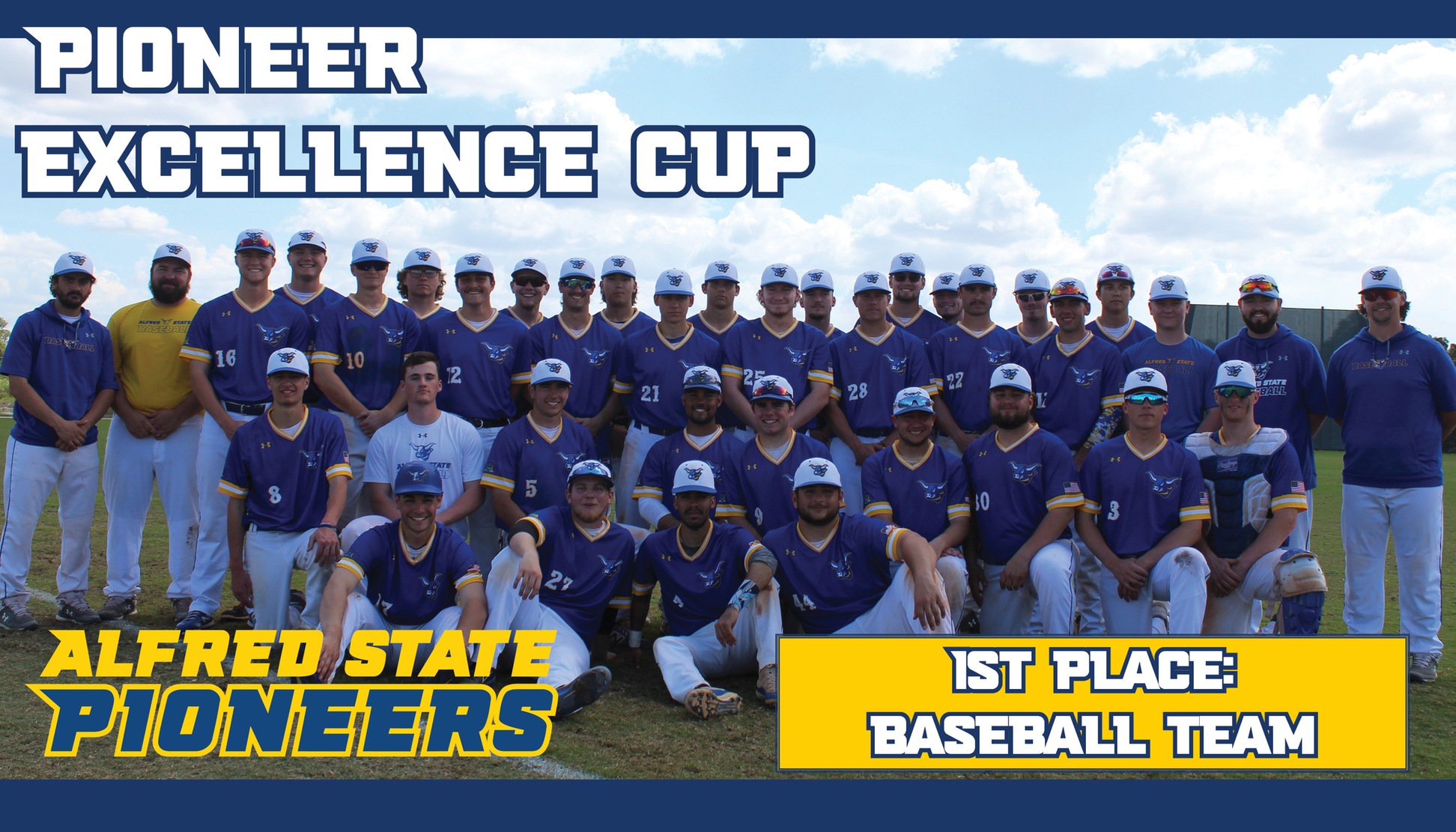 Alfred State baseball team wins the 2019-20 Pioneer Excellence Cup