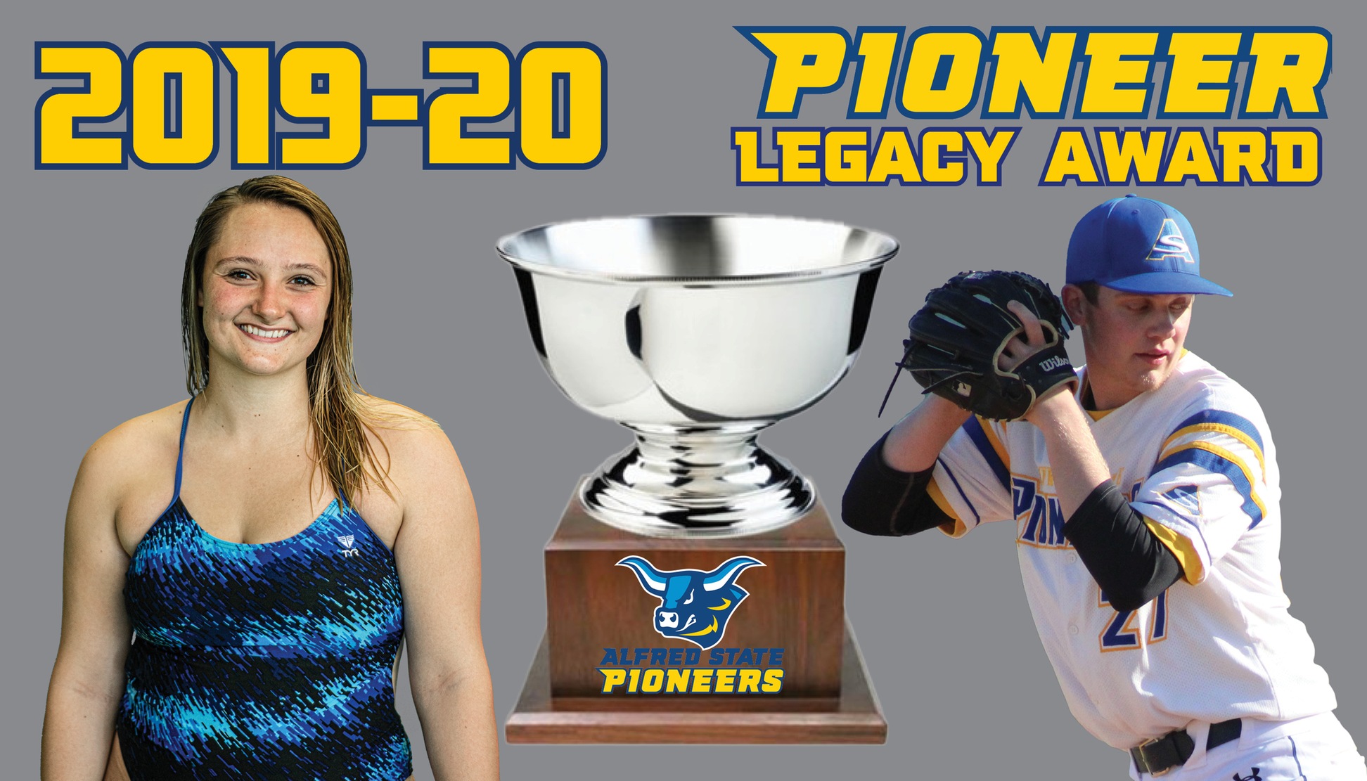 Sarah Stevens and Jarrod Deaton named the recipients of the 2019-20 Pioneer Legacy Award