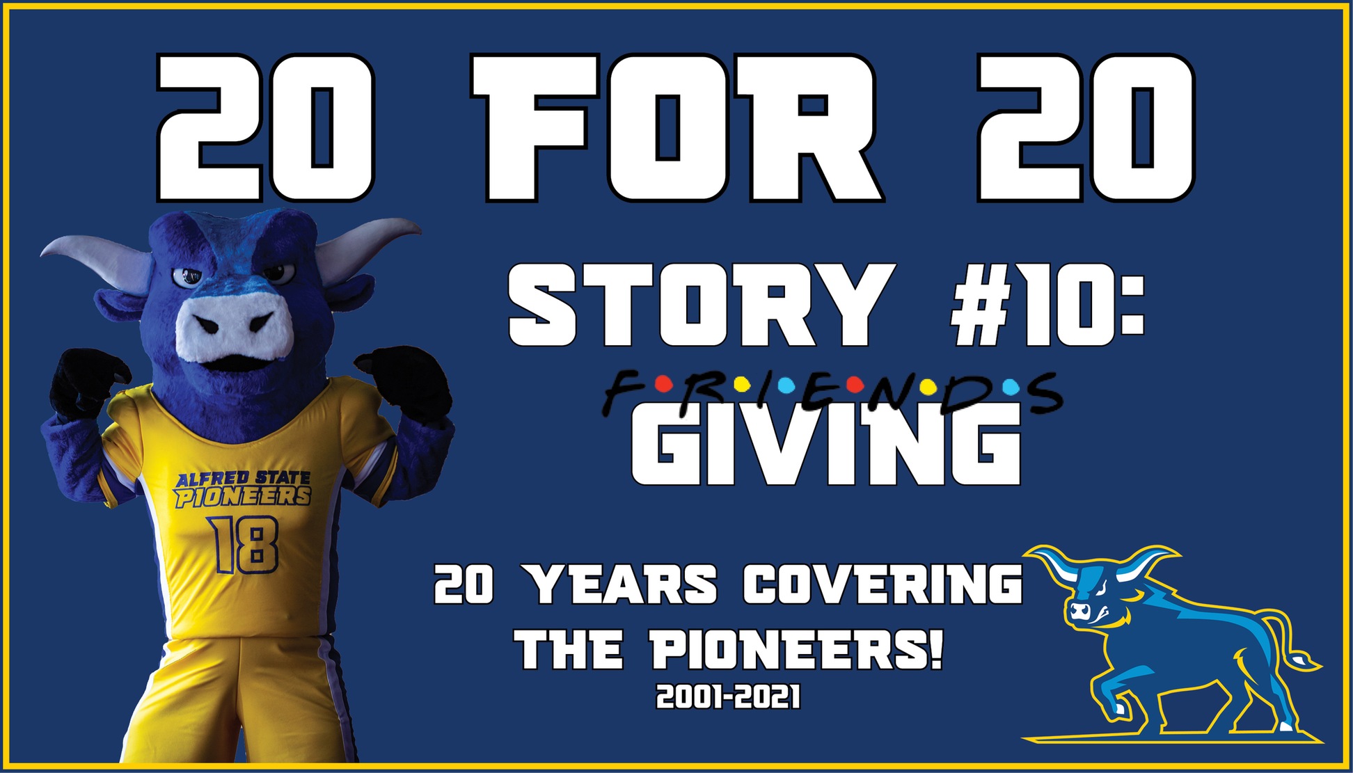 20 for 20 - Friendsgiving story - featuring a picture of Big Blue