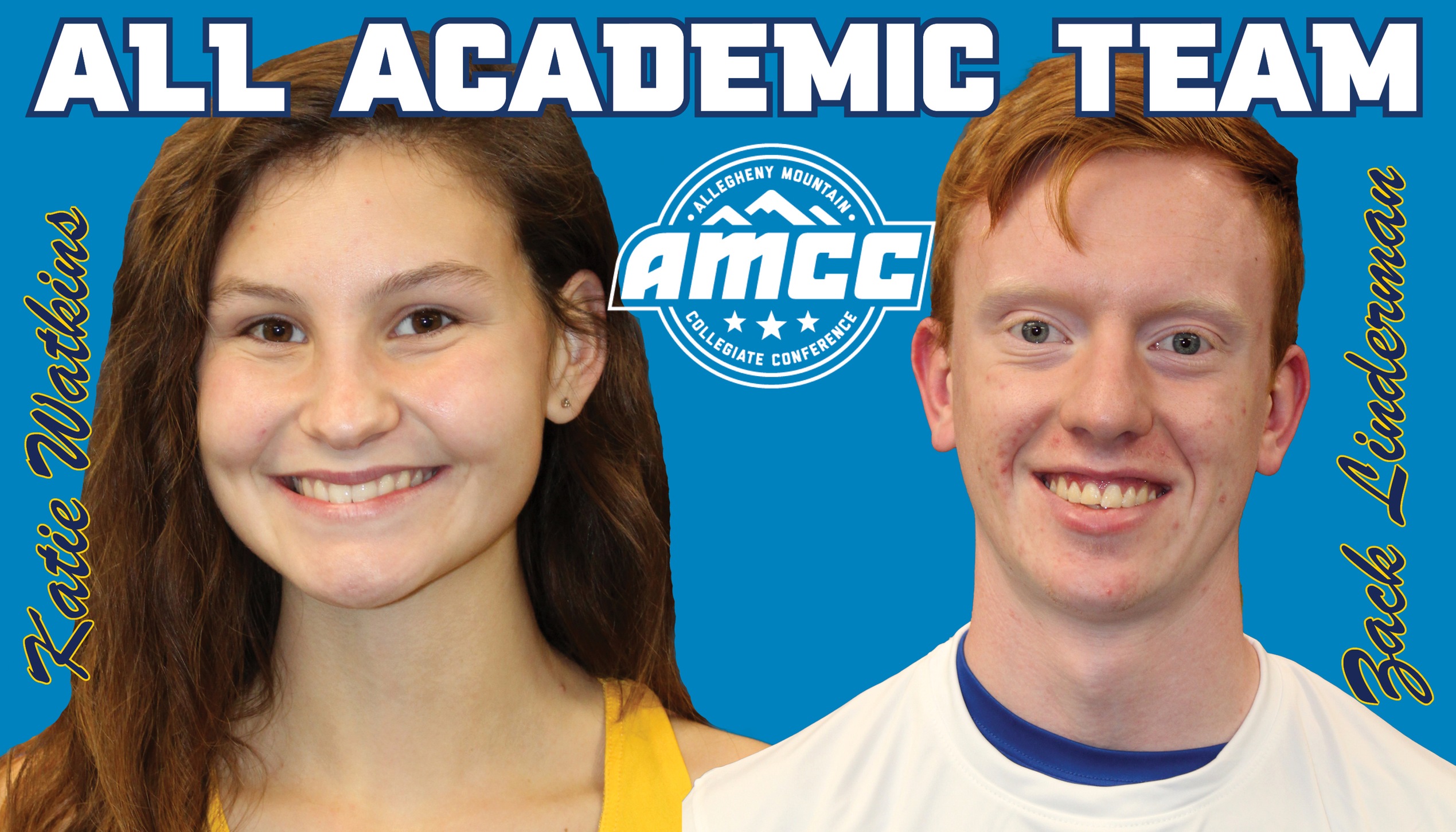Katie Watkins and Zack Linderman Named to the AMCC All-Academic Team