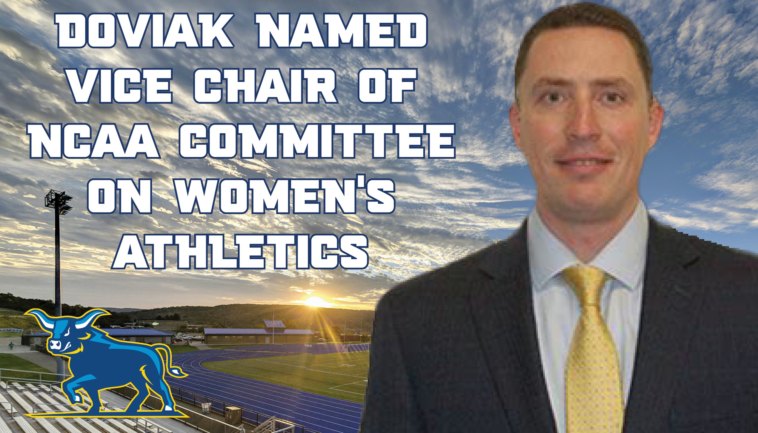 Headshot of Jason Doviak - who was recently named Vice Chair of NCAA Committee on Women's Athletics.