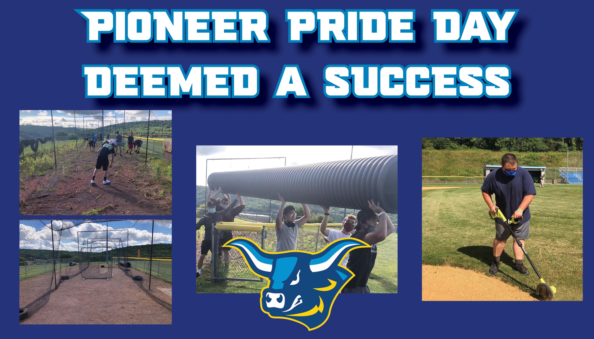 Images of work done during the Annual Pioneer Pride Day
