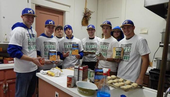 Baseball Team Participates in Day of Service