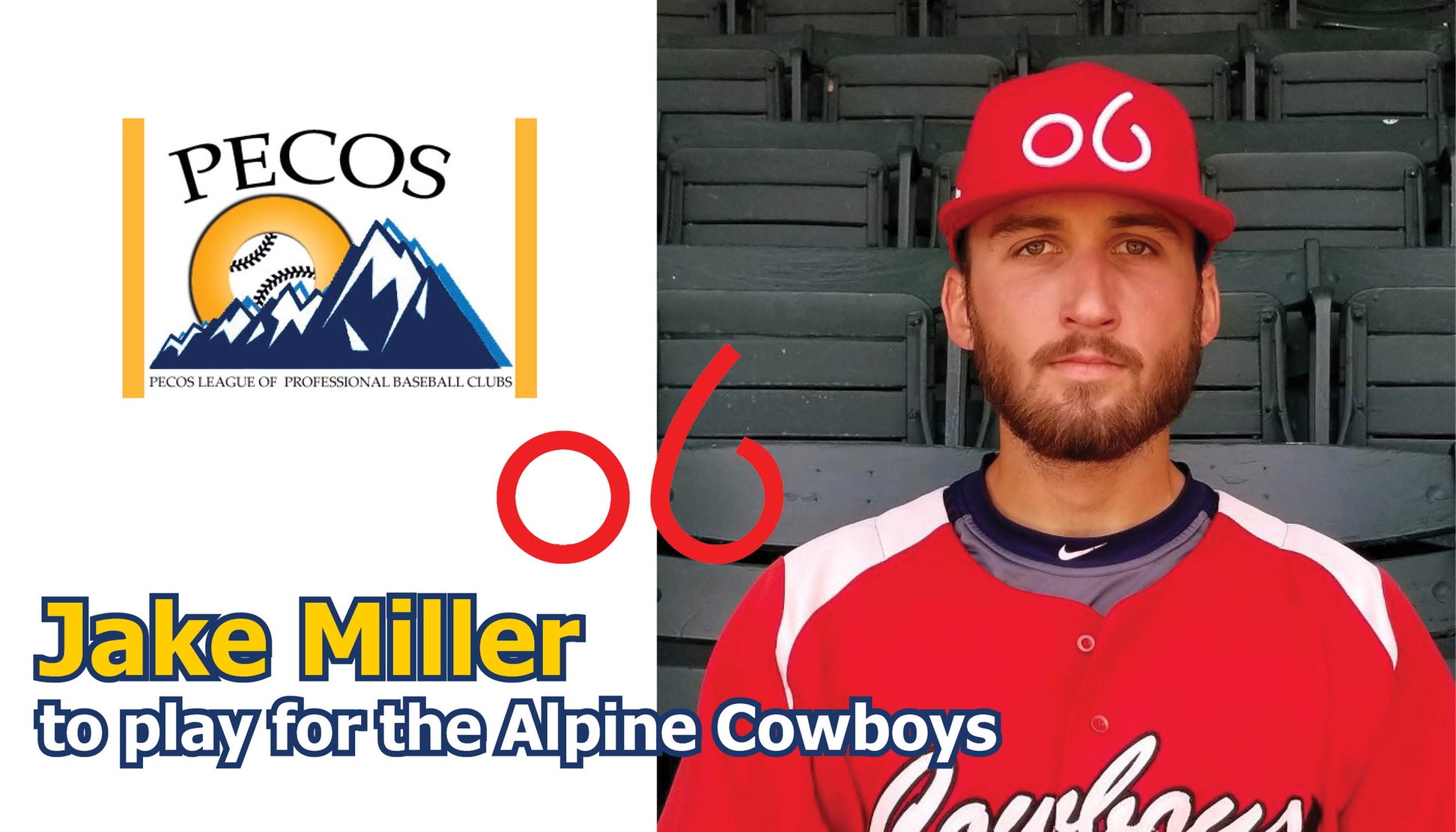 Jake Miller to play for the Alpine Cowboys