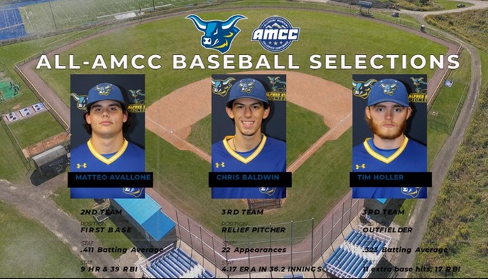 Matteo Avallone, Chris Baldwin, and Tim Holler named All-AMCC