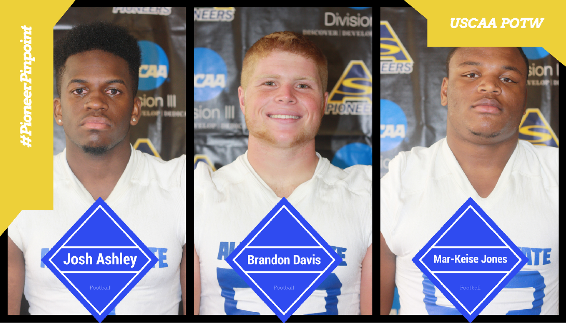 Football Sweeps USCAA and #PioneerPinpoint Awards
