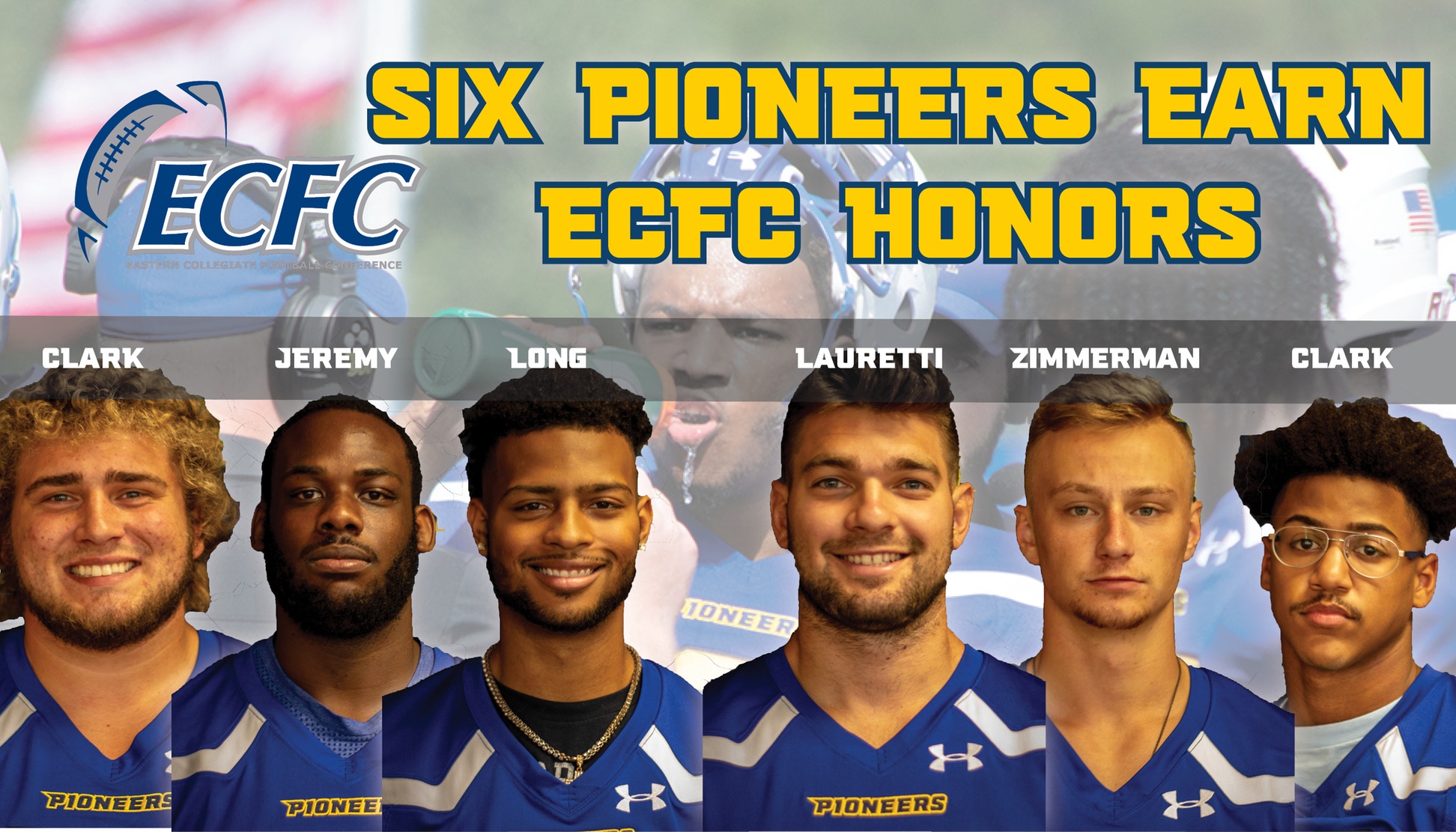 Six Pioneers Named All-ECFC