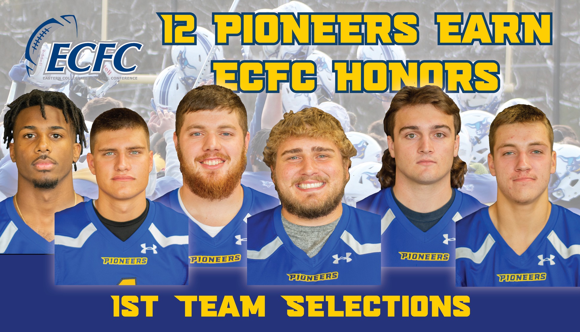 2019 Alfred State All ECFC 1st team selecions