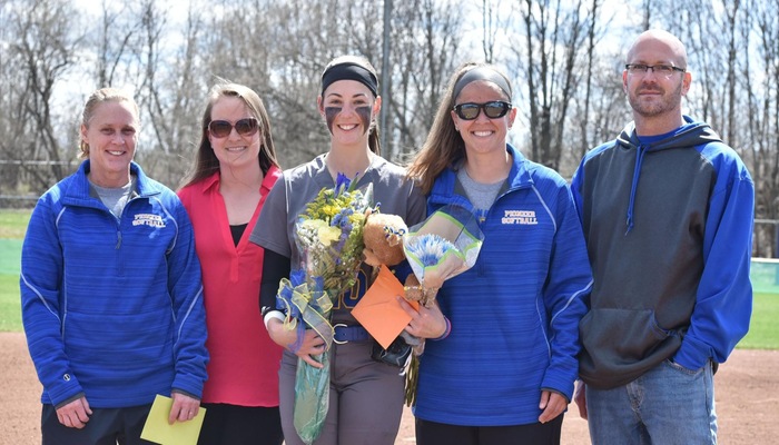 Zoe Derr and her family as she celebrated Senior Day