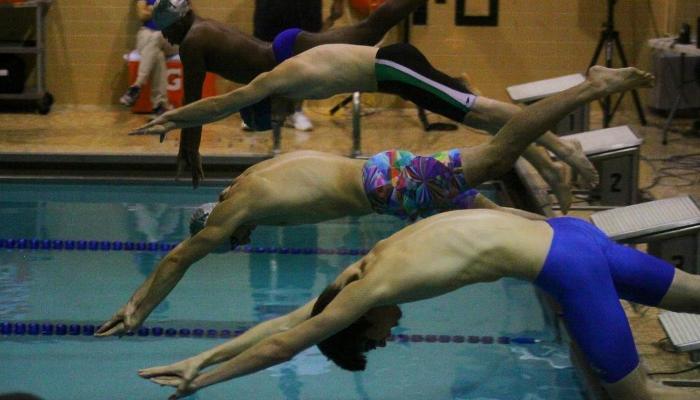 Men's Swimming Wins Two at Cobleskill Quad