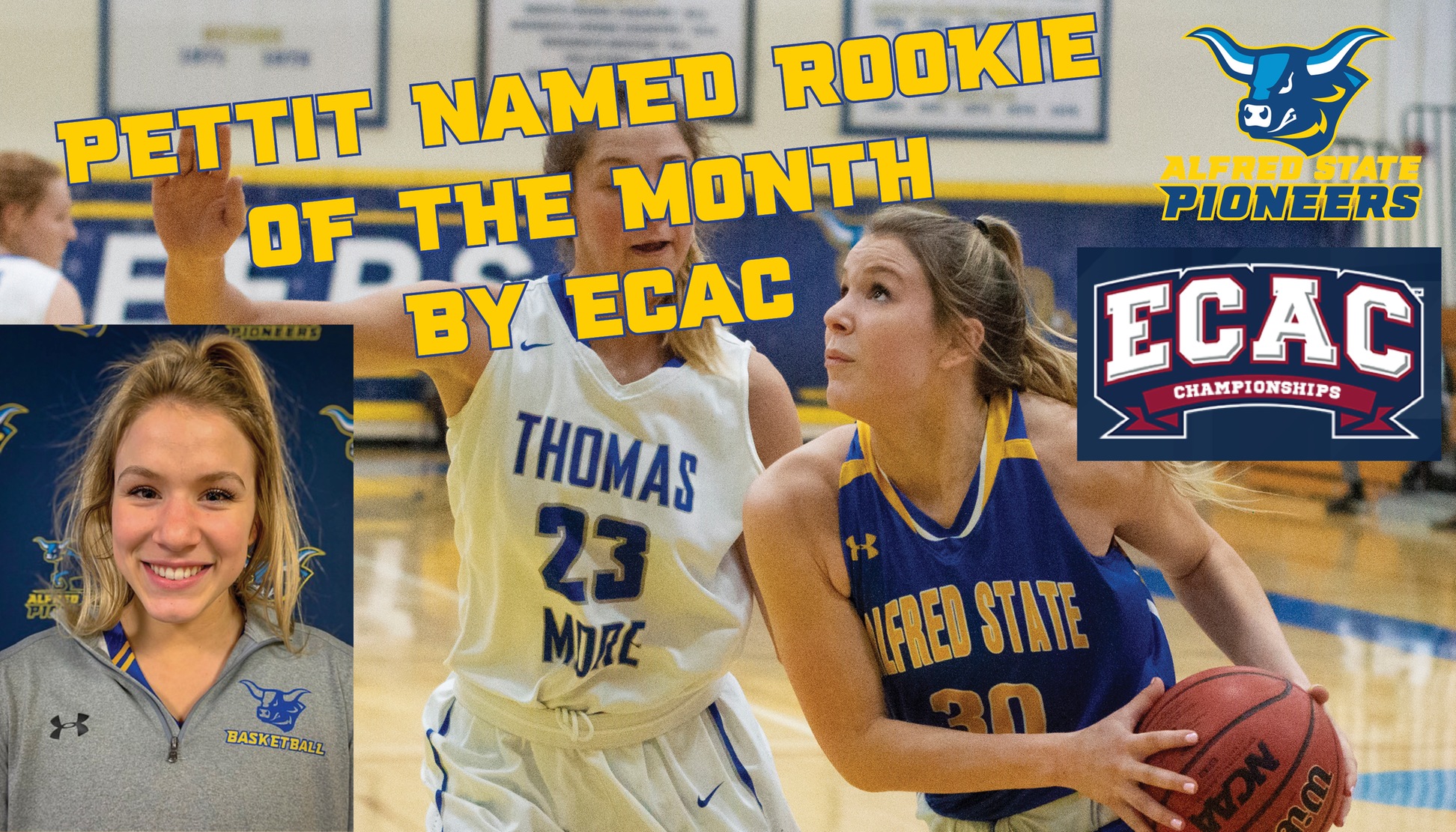 Pettit Named ECAC Rookie of the Month