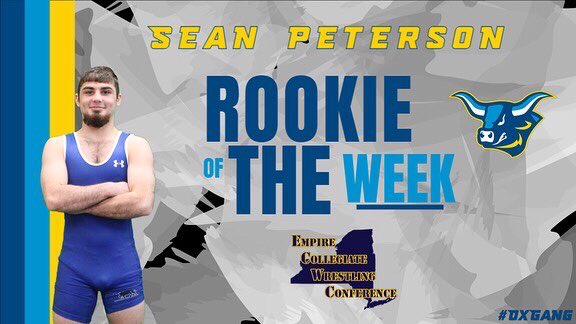 Peterson Named ECWC Rookie of the Week