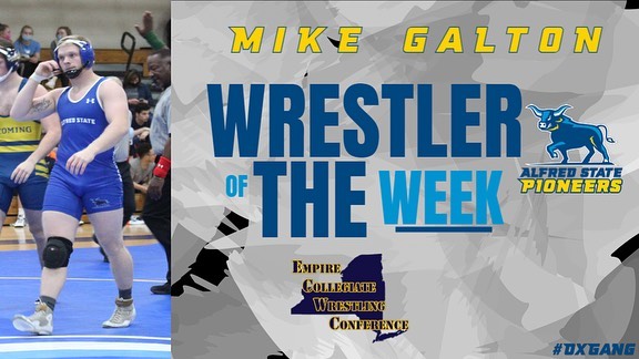 Galton Named ECWC Wrestler of the Week