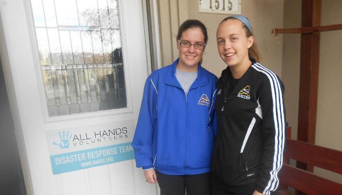 Pair of Lady Pioneers Help With Sandy Relief