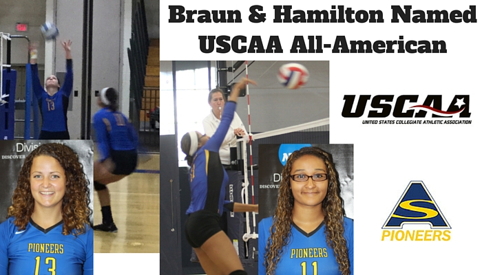 Braun and Hamilton Named USCAA All-American