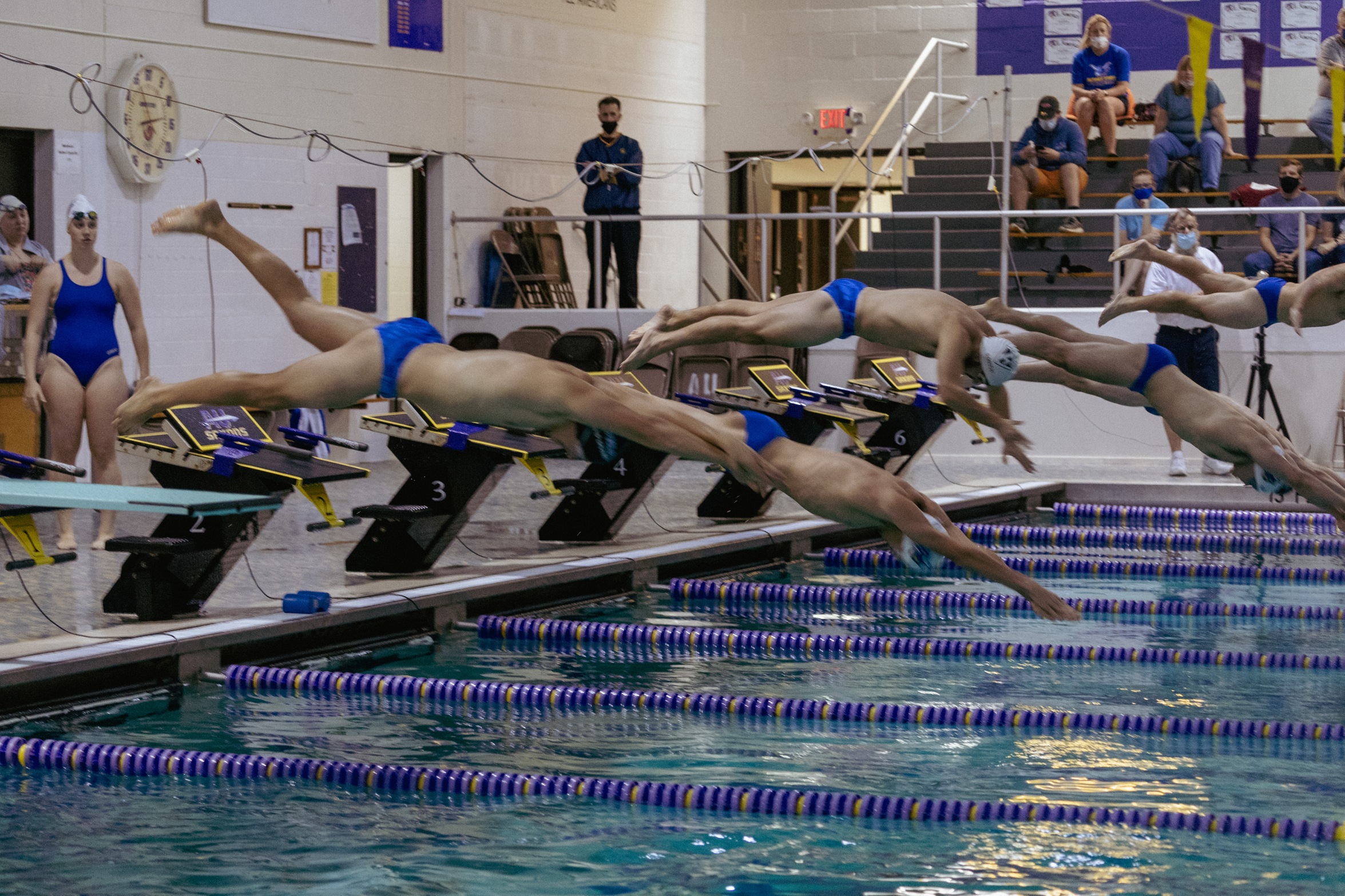 Fletcher Breaks Pool Records, Men’s Swimming and Diving Remain Undefeated