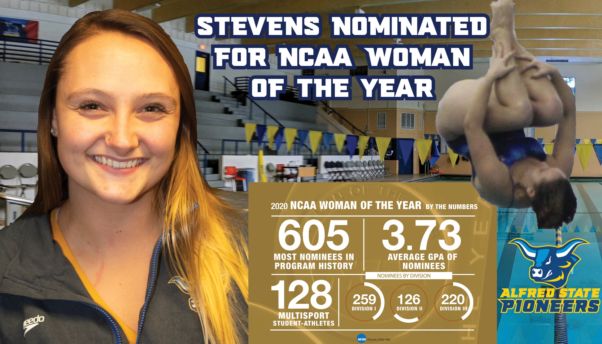 Sarah Stevens Nominated for NCAA Woman of the Year